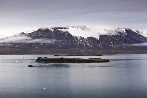 Nyskjaeret, the origins of "Nowhereisland" in the High Arctic. Photo: Max McClure