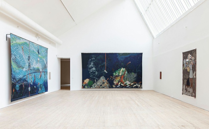 View of Otobong Nkanga:&nbsp;I dreamt of you in colours, Malmö Konsthall, Malmö, Sweden, 2026. Photo: Helene Toresdotter. 