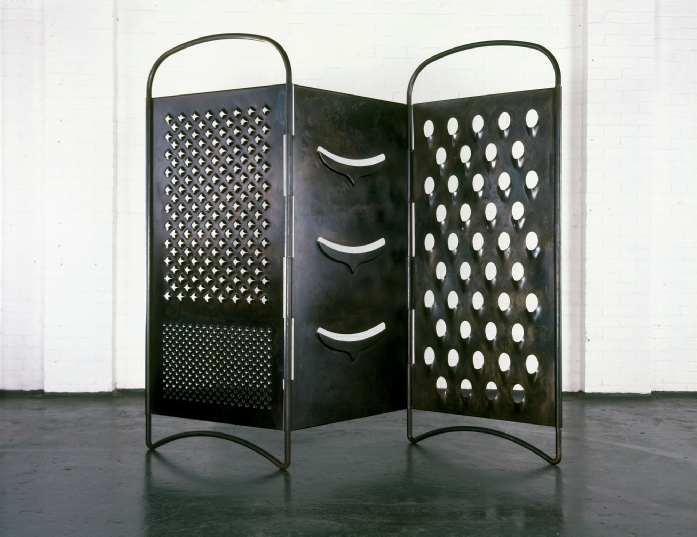 Mona Hatoum, Grater Divide, 2002. Mild steel, 80 inches x variable width and depth. Museum of Fine Arts, Boston, Museum purchase with funds donated by the Linde Family Foundation. © Mona Hatoum. Image courtesy of White Cube. Photo: Iain Dickens 