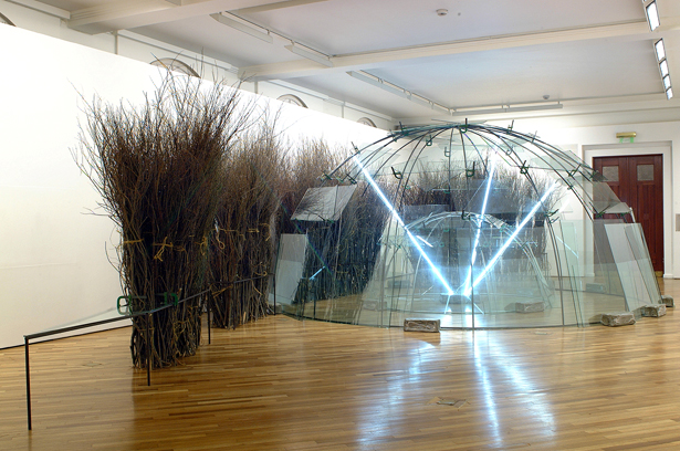 Mario Merz, postamenti della terra e della luna su un asse (Movements of the Earth and the Moon on an Axis), 2002. Photo: Nasjonalmuseet.