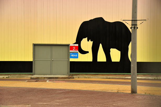 Raqs Media Collective, Unfamiliar Jataka Tales III. Photographic lenticular print and text story in découpé acrylic, diptych, each 4 x 3 feet.