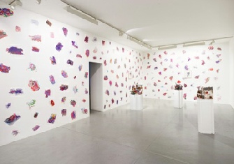Vue de l’exposition d’Edi Rama à la galerie Michael Schulz, Berlin