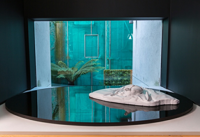 View of Ailbhe Ní Bhriain: The Dream Pool Intervals, Hugh Lane Gallery, Dublin, 2025. We have reached a certain depth (I), 2023. Courtesy of Hugh Lane Gallery