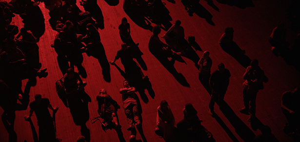 Philippe Parreno,The Crowd (still), 2015. Video. Courtesy Pilar Corrias, Barbara Gladstone, and Esther Schipper. © Philippe Parreno.