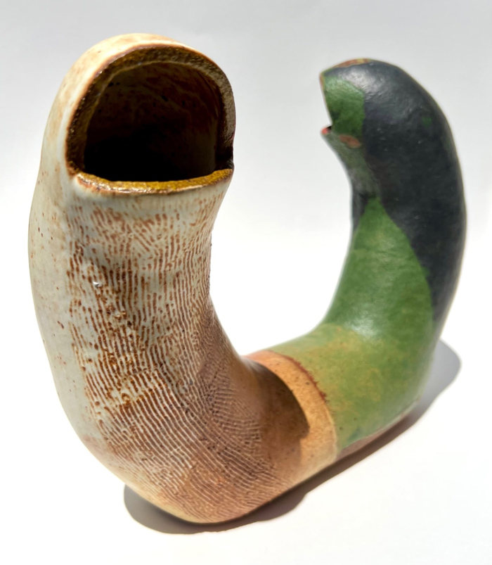 Brad Eberhard, Claudius, 2022, glazed stoneware 