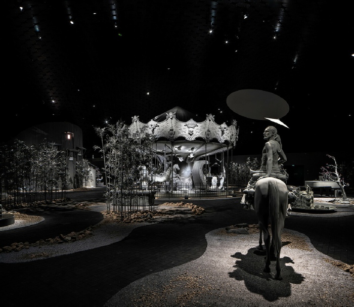 View of The Quiet Parade, Hans Op de Beeck, Amos Rex, Helsinki