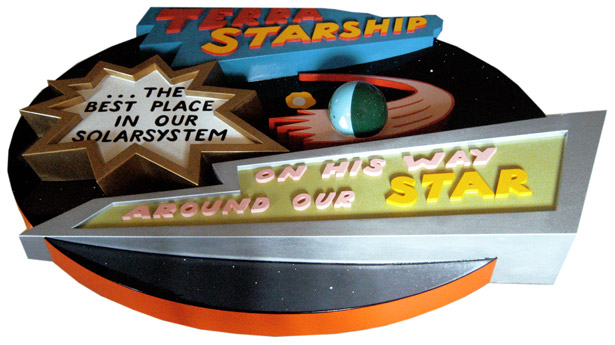 Thomas Stimm, Starship, 2007, Polyurethane coated, 170 x 250 x 35 cm