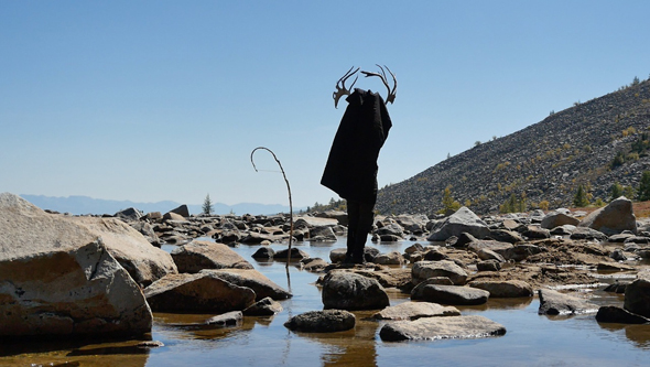 Les Joynes in Shapeshifter (still), 2014. Video, shot in Khovsgol Province, northern Mongolia near Siberia. © FormLaboratory; ARS, New York and DACS, London.