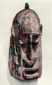 Kader Attia, Fragmental #2, 2013.  Drawing on printed image. © Kader Attia, 2013.