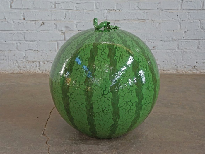 Ai Weiwei, Watermelon, 2006, porcelain, 45 x 45 x 47 cm