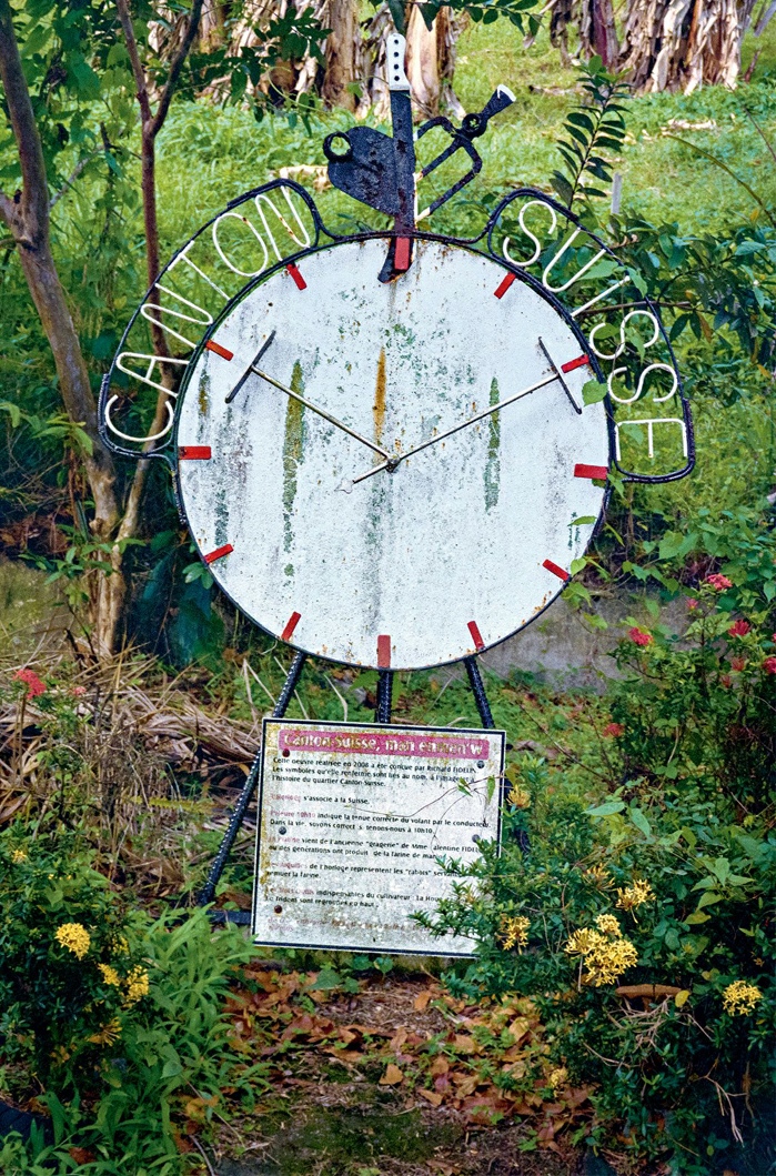 Lucas Erin,&nbsp;Canton Suisse, Man Enmen’w, 2008. Sculpture by Richard Fidelin, Petite Suisse, at Morne-Vert, Martinique. Photo: © Lucas Erin, 2026. 