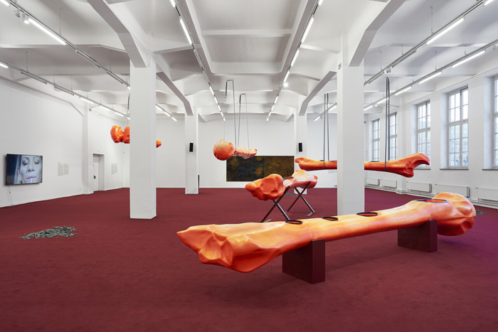 View of Over Land and Sea, Kunsthaus Hamburg, Hamburg, 2025. Photo: Antje Sauer. 