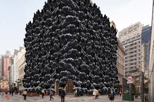 Michael Sailstorfer, Wall Cloud, 2014. Illustrative perspective. 